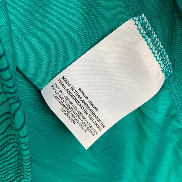 NIKE 🆕 Dry Miler Tank Green & Blue Abstract Print - Picture 5 of 8